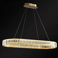 Светильник подвесной BERTOLDA C LONG 220461-23 ImperiumLoft прозрачный на 1 лампу, основание латунь в стиле современный 