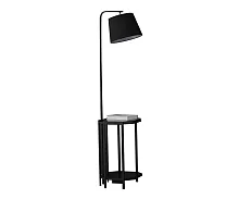 Торшер со столиком Филат 07050,19 Kink Light со столиком чёрный 1 лампа, основание чёрное в стиле кантри 10086
