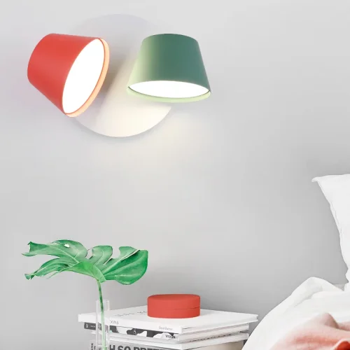 Бра PAIL 101884-26 ImperiumLoft жёлтый на 1 лампу, основание чёрное в стиле современный фото 5