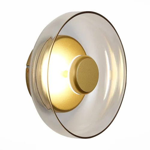 Бра LED Lazio SL6002.201.01 ST-Luce янтарный на 1 лампа, основание золотое в стиле современный 