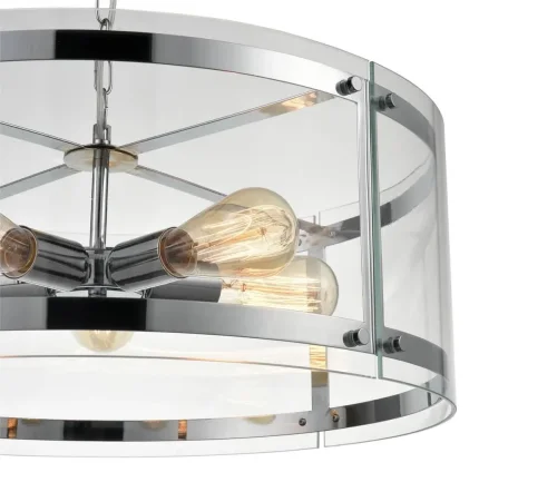 Светильник подвесной Tivoli VL5073P05 Vele Luce прозрачный на 5 ламп, основание хром в стиле современный фото 2