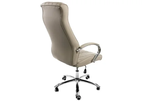 Компьютерное кресло Monte серое 1864 Woodville, серый/искусственная кожа, ножки/металл/хром, размеры - ****670*750 фото 4