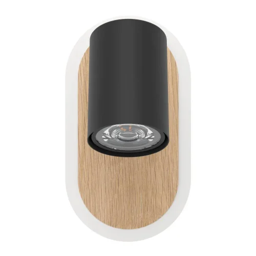 Бра LED Rimbocchi 901631 Eglo чёрный на 1 лампу, основание чёрное коричневое в стиле современный фото 3 Бра LED Rimbocchi 901631 Eglo чёрный на 1 лампу, основание чёрное коричневое в стиле современный фото 3