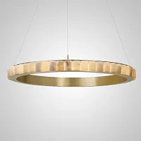 Люстра подвесная MONSINE D100 Brass 196992-23 ImperiumLoft коричневая на 1 лампу, основание латунь в стиле современный 