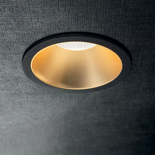 Светильник точечный LED GAME ROUND 11W 3000K BK SL Ideal Lux чёрный серебряный 1 лампа, основание чёрное серебряное в стиле современный  фото 3