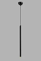 Светильник подвесной LED Como V10467-PL Moderli чёрный 1 лампа, основание чёрное в стиле минимализм модерн трубочки