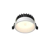 Светильник точечный LED Okno DL055-8W3K-SEN-W Maytoni белый на 1 лампу, основание белое в стиле хай-тек современный круглый