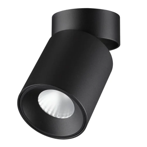 Светильник накладной LED Turno 7132/7CL Odeon Light чёрный на 1 лампу, основание чёрное в стиле современный хай-тек круглый
