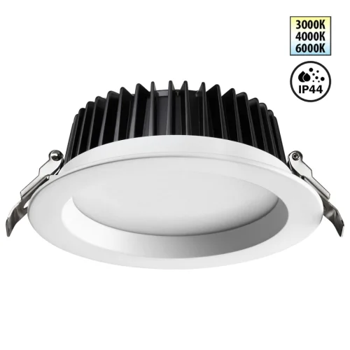 Светильник точечный LED Drum 359415 Novotech белый на 1 лампу, основание белое в стиле современный хай-тек круглый