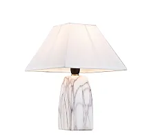 Настольная лампа HARRODS T946.1 Lucia Tucci белая 1 лампа, основание белое керамика металл в стиле современный 