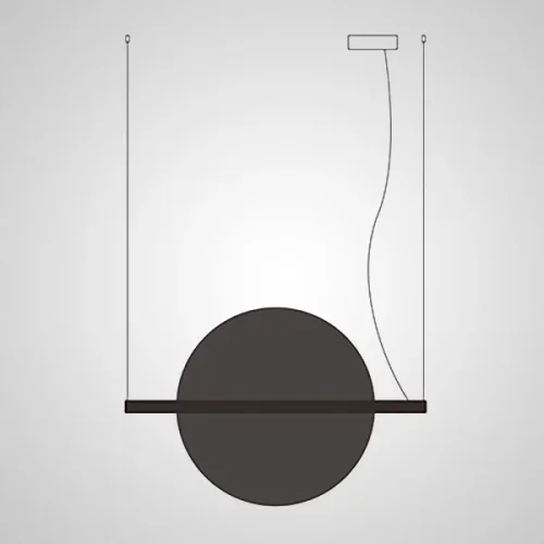 Светильник подвесной LIBERTY L110 Red 208567-23 ImperiumLoft красный на 1 лампу, основание чёрное в стиле современный фото 12