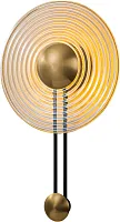 Бра LED Ratten 4306-1W Favourite янтарный на 1 лампу, основание латунь в стиле современный 