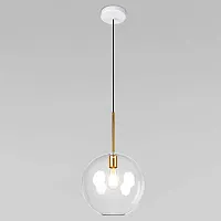 Светильник подвесной Bolle 2034-P1 LOFT IT прозрачный на 1 лампу, основание белое в стиле современный 