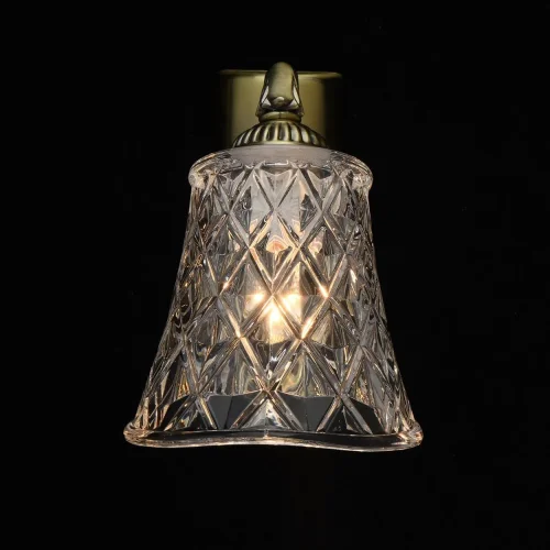 Бра Ариадна 450029001 MW-Light прозрачный на 1 лампа, основание бронзовое в стиле классический  фото 4