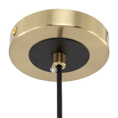 Светильник подвесной Нарда CL204110 Citilux янтарный 1 лампа, основание бронзовое в стиле современный молекула шар фото 3