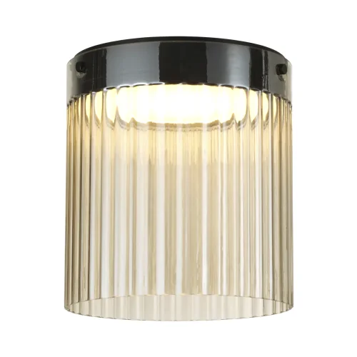 Светильник потолочный LED Pillari 5047/20LC Odeon Light янтарный 1 лампа, основание чёрное в стиле современный  фото 3
