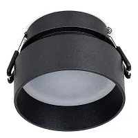 Светильник точечный Inserta 2886-1C Favourite чёрный 1 лампа, основание чёрное в стиле модерн 