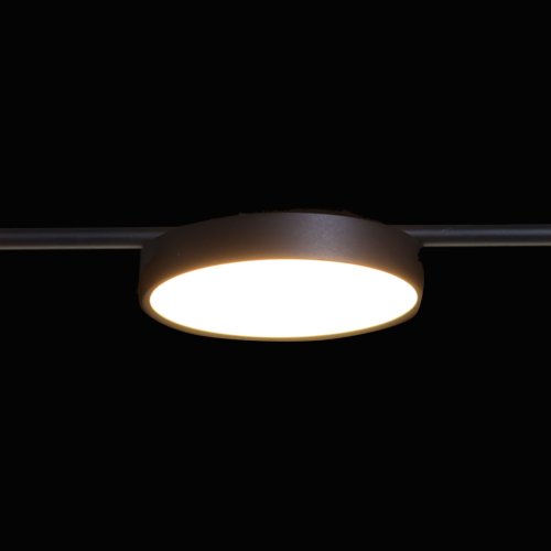 Светильник подвесной LED с пультом Гэлэкси 632017305 DeMarkt чёрный 1 лампа, основание чёрное в стиле хай-тек с пультом фото 4