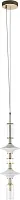 Светильник подвесной Spindle 10423/B LOFT IT белый прозрачный на 1 лампу, основание бронзовое в стиле восточный современный 