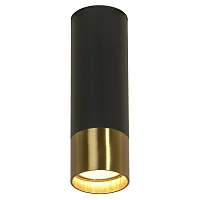 Светильник накладной LSP-8556 Lussole чёрный бронзовый 1 лампа, основание чёрное в стиле современный круглый