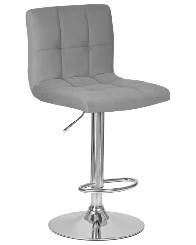 Стул барный набор 2 шт. SET-2 5006-LM CANDY, цвет сиденья серый велюр (MJ9-75) цвет основания хром Dobrin, /велюр, ножки/металл/хром, размеры - 950*1160***460*520 фото 2 Стул барный набор 2 шт. SET-2 5006-LM CANDY, цвет сиденья серый велюр (MJ9-75) цвет основания хром Dobrin, /велюр, ножки/металл/хром, размеры - 950*1160***460*520 фото 2