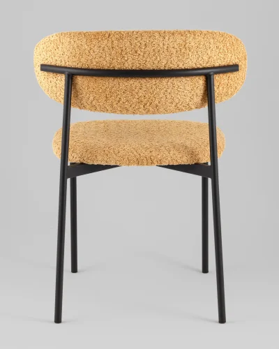 Стул Sevyn, букле охра УТ000040253 Stool Group, жёлтый/букле, ножки/металл/чёрный, размеры - *700**** фото 5