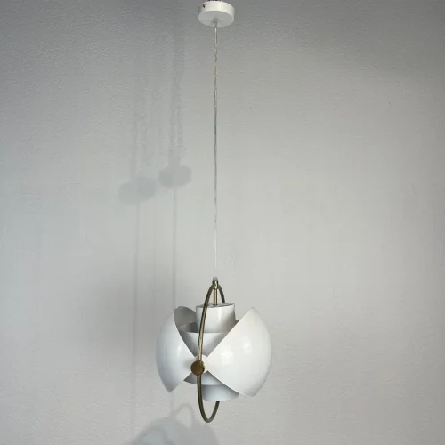 Светильник подвесной Weisdorff 123432-22 ImperiumLoft белый 1 лампа, основание латунь в стиле современный лофт арт-деко  фото 6