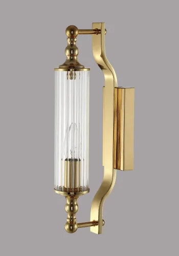 Бра TOMAS AP1 GOLD Crystal Lux прозрачный на 1 лампу, основание хром в стиле современный фото 2