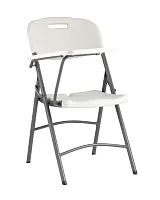 Стул складной банкетный со столиком УТ000035952 Stool Group, белый/пластик, ножки/металл/серый, размеры - ****530*800