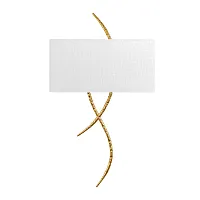 Бра Romance 10457 Gold LOFT IT белый на 2 лампы, основание золотое в стиле современный арт-деко 