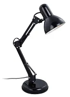 Настольная лампа офисная Racheal TL1632T-01BK Toplight чёрная 1 лампа, основание чёрное металл в стиле модерн 