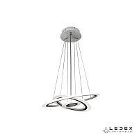 Светильник подвесной LED с пультом Gravity 6885/2+4+6 WH iLedex белый 1 лампа, основание белое в стиле современный хай-тек с пультом кольца