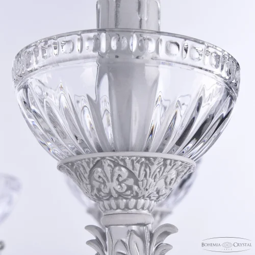 Торшер AL79101T/8/175 A WMN P Clear/M-1G Bohemia Ivele Crystal sp прозрачный 8 ламп, основание белое никель патина в стиле классический
 фото 8