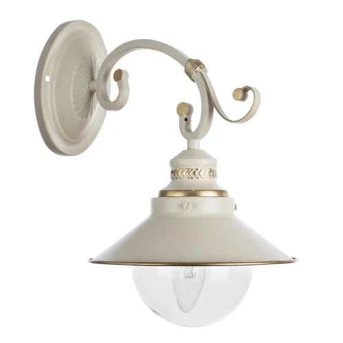 Бра Grazioso A4577AP-1WG Arte Lamp прозрачный на 1 лампа, основание золотое белое в стиле кантри 
