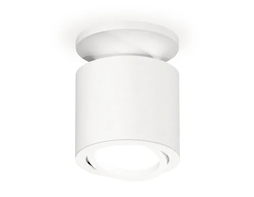 Светильник накладной XS7401061 Ambrella light белый 1 лампа, основание белое в стиле хай-тек современный круглый