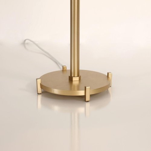 Настольная лампа Mateo 2634-1T Favourite белая 1 лампа, основание золотое металл в стиле классический  фото 3