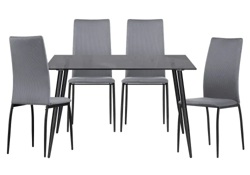 Обеденная группа Аелина gray / black 599452 Woodville на 1 , основание в стиле современный скандинавский 