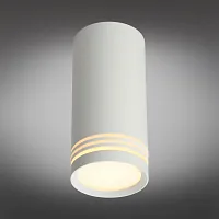 Светильник накладной Olona OML-100809-01 Omnilux белый 1 лампа, основание белое в стиле хай-тек круглый