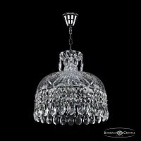 Светильник подвесной 14781/35 Ni Bohemia Ivele Crystal прозрачный 6 ламп, основание никель в стиле классика sp