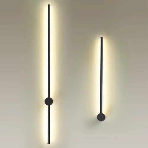 Бра LED Fillini 4335/12WLP Odeon Light чёрный на 1 лампу, основание чёрное в стиле минимализм хай-тек современный отражённый свет фото 5