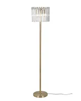 Торшер Levi V10763-4F Moderli  прозрачный 4 лампы, основание золотое в стиле модерн классика
