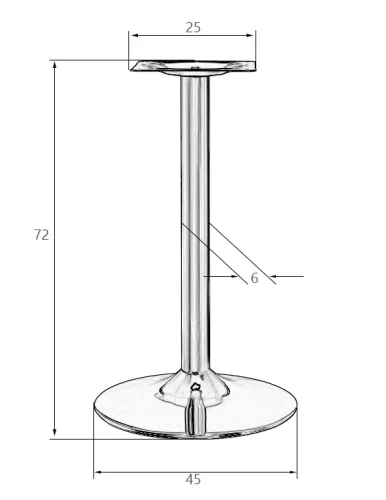 Подстолье обеденное 1005GRB-LMS ALAN GREY-BEIGE Dobrin столешница из фото 3