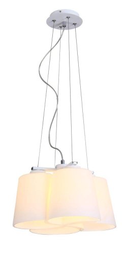 Люстра подвесная Toledo OML-28103-04 Omnilux белая на 4 лампы, основание белое в стиле современный 