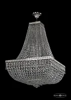Люстра потолочная хрустальная 19272/H2/55IV Ni Bohemia Ivele Crystal прозрачная на 12 ламп, основание никель в стиле классика sp