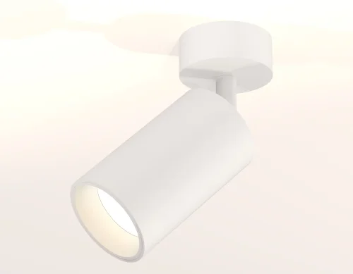 Светильник накладной XM6322001 Ambrella light белый 1 лампа, основание белое в стиле хай-тек современный круглый фото 3