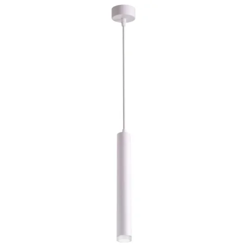 Светильник подвесной LED Modo 358129 Novotech белый на 1 лампу, основание белое в стиле современный трубочки