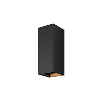 Настенный светильник ЛЕД уличный Драп / Drape O525WL-L10B3K Maytoni уличный IP65 чёрный на 1 лампу, плафон чёрный в стиле современный ЛЕД