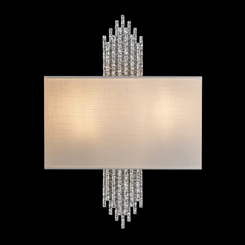 Бра Poema 10458 Silver LOFT IT белый на 2 лампы, основание серебряное в стиле современный арт-деко фото 2