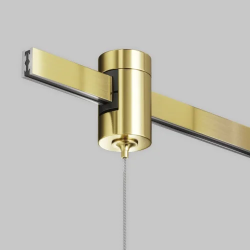 Коннектор с тросовым подвесом Tau в шинопровод Flarity латунь TRA154SW-1BS Maytoni латунь в стиле хай-тек современный для светильников серии Magnetic trаck system Flarity flarity магнитная фото 2