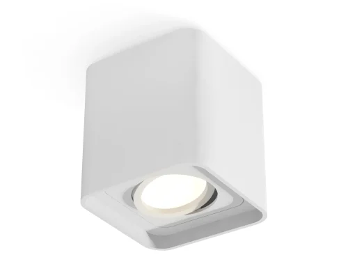 Светильник накладной Techno Spot XS XS7840010 Ambrella light белый 1 лампа, основание белое в стиле модерн хай-тек квадратный